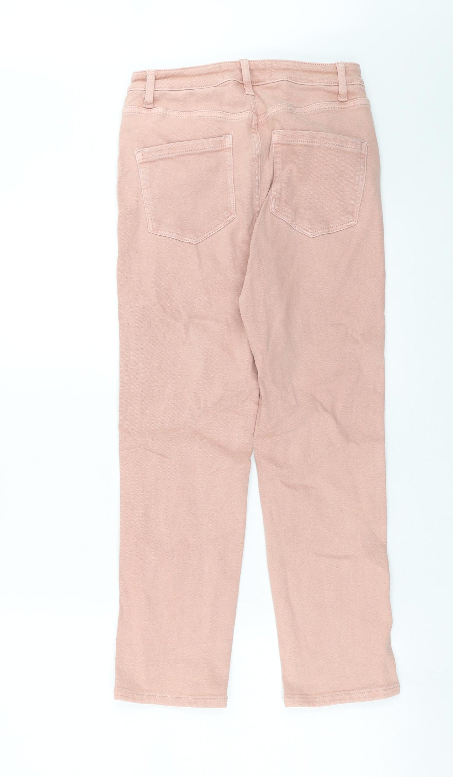NEXT Womens Pink  Denim Cropped Jeans Size 10 L25 in
