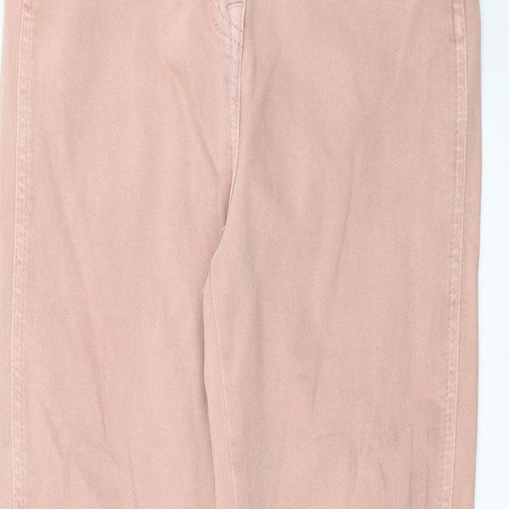 NEXT Womens Pink  Denim Cropped Jeans Size 10 L25 in