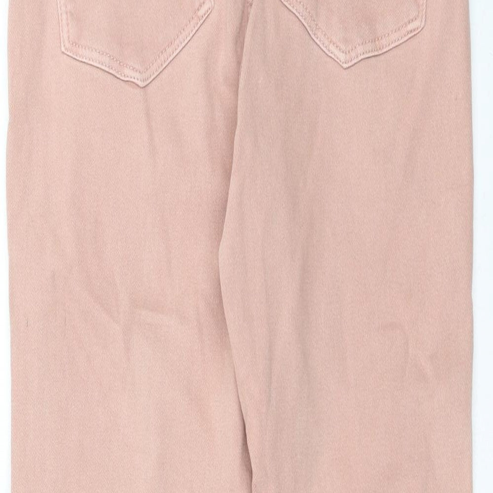 NEXT Womens Pink  Denim Cropped Jeans Size 10 L25 in