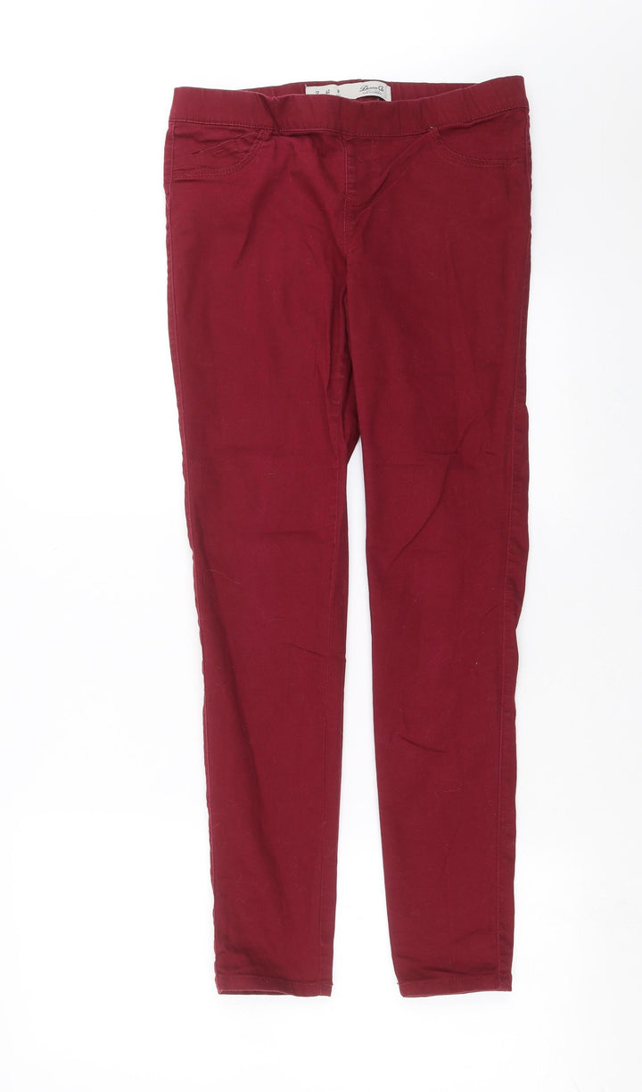 Primark Womens Purple Denim Jegging Jeans Size 12 L28 in - burgundy