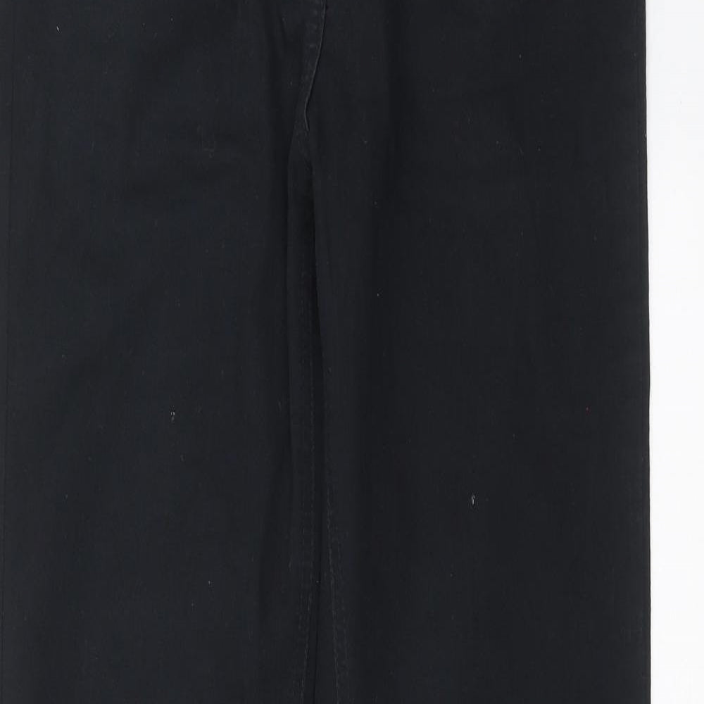 Matalan Womens Black  Denim Straight Jeans Size 10 L31 in