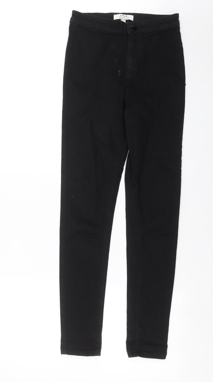 Dorothy Perkins Womens Black Denim Skinny Jeans Size 10 L30 in