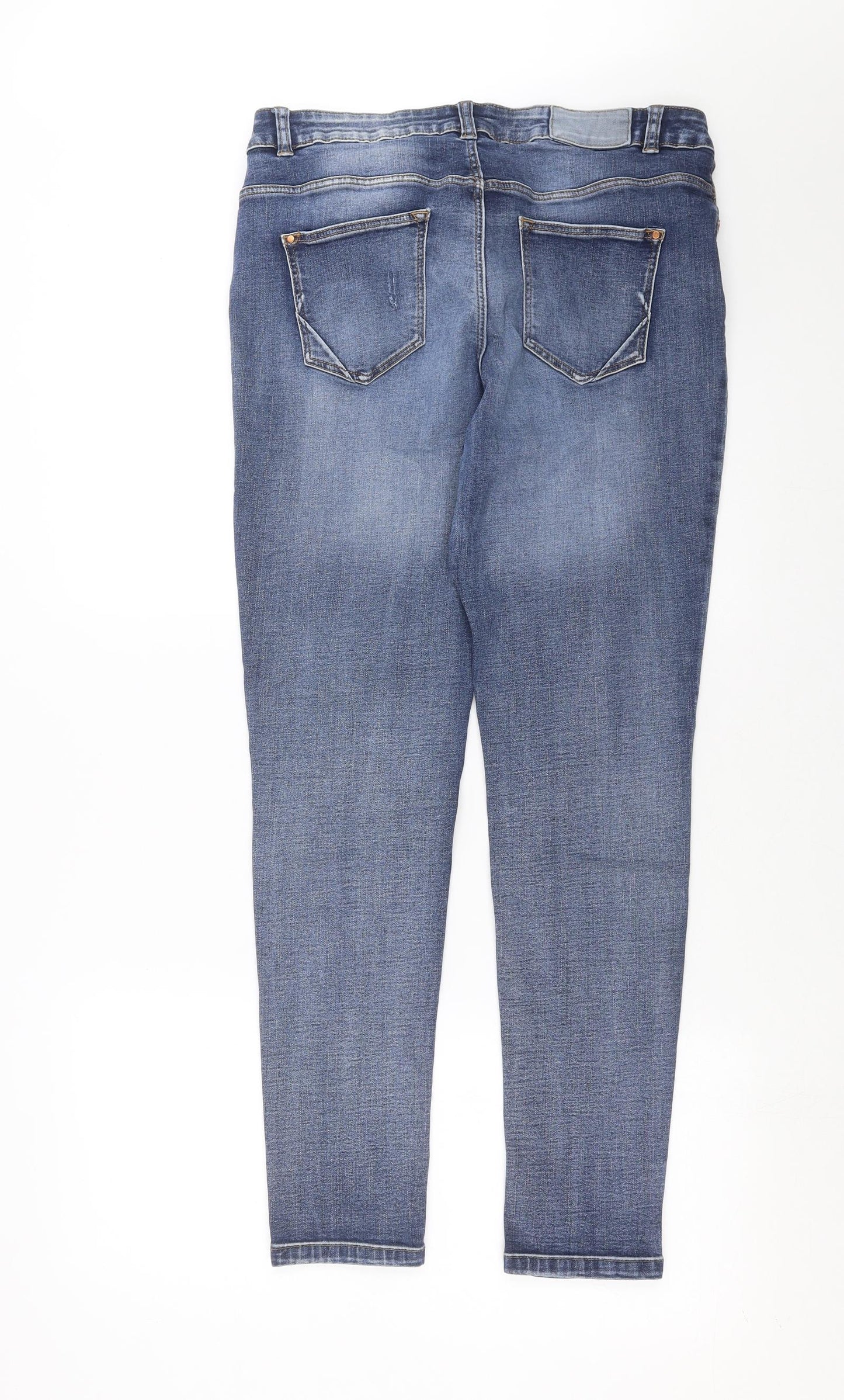 Nutmeg Womens Blue  Denim Skinny Jeans Size 16 L29 in