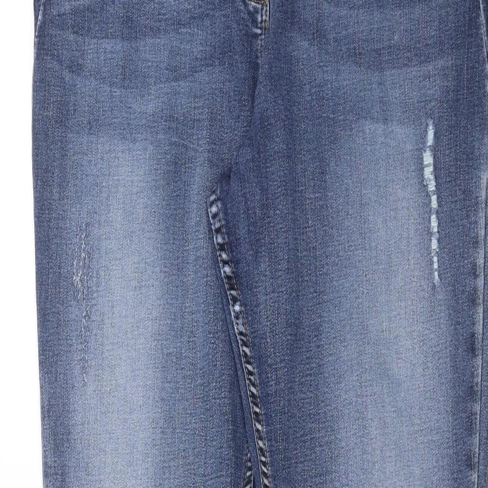Nutmeg Womens Blue  Denim Skinny Jeans Size 16 L29 in