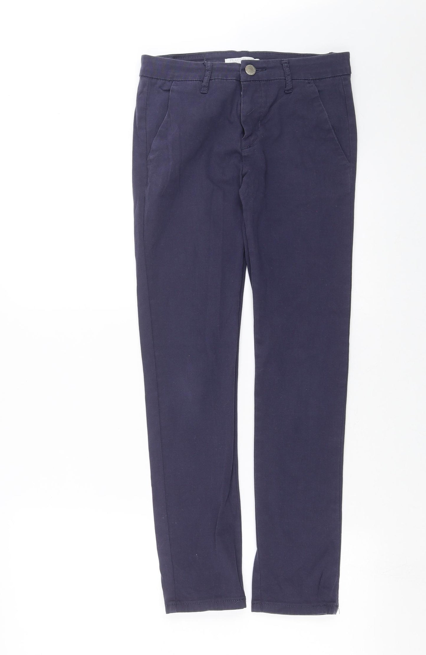 Place Du Jour Womens Blue   Chino Trousers Size 6 L27 in