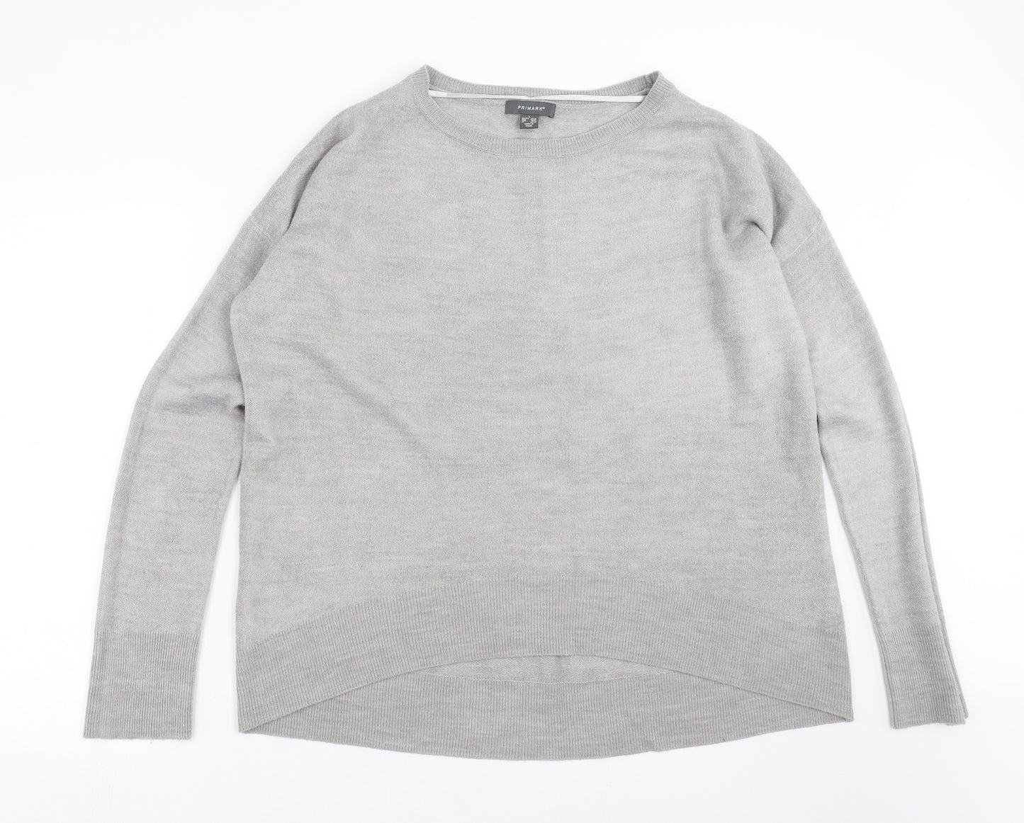 Primark Womens Grey  Knit Pullover Jumper Size L