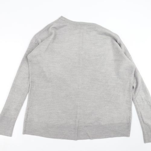 Primark Womens Grey  Knit Pullover Jumper Size L