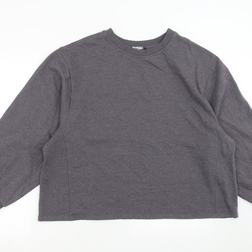 George Womens Grey   Pullover Sweatshirt Size L