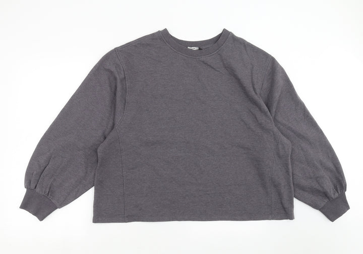 George Womens Grey   Pullover Sweatshirt Size L