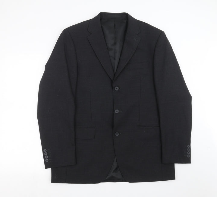 NEXT Mens Grey Striped  Jacket Suit Jacket Size 42