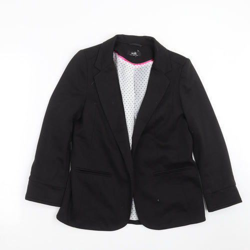 Wallis Womens Black   Jacket Blazer Size 10