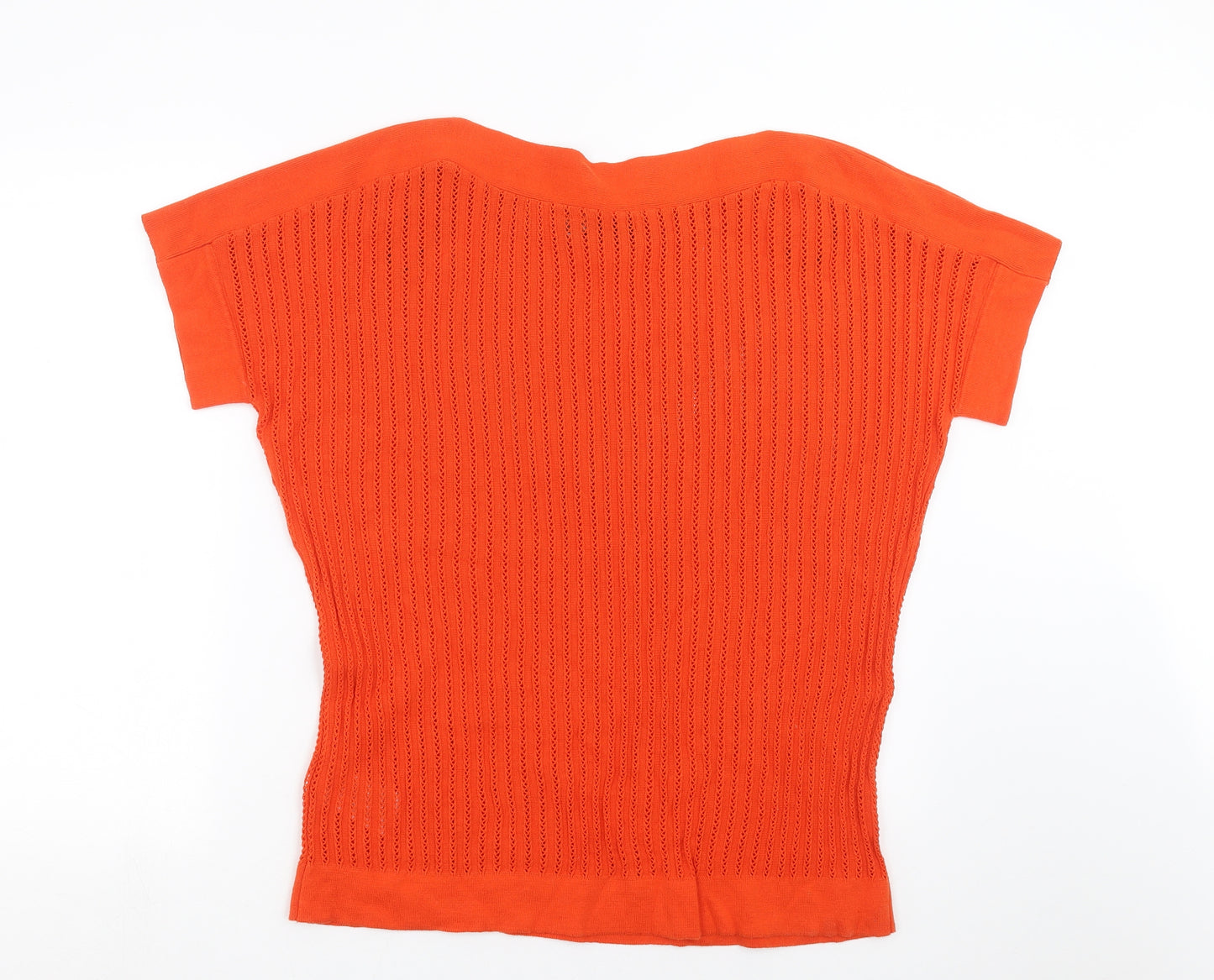 BPC Womens Orange Striped  Pullover Jumper Size S