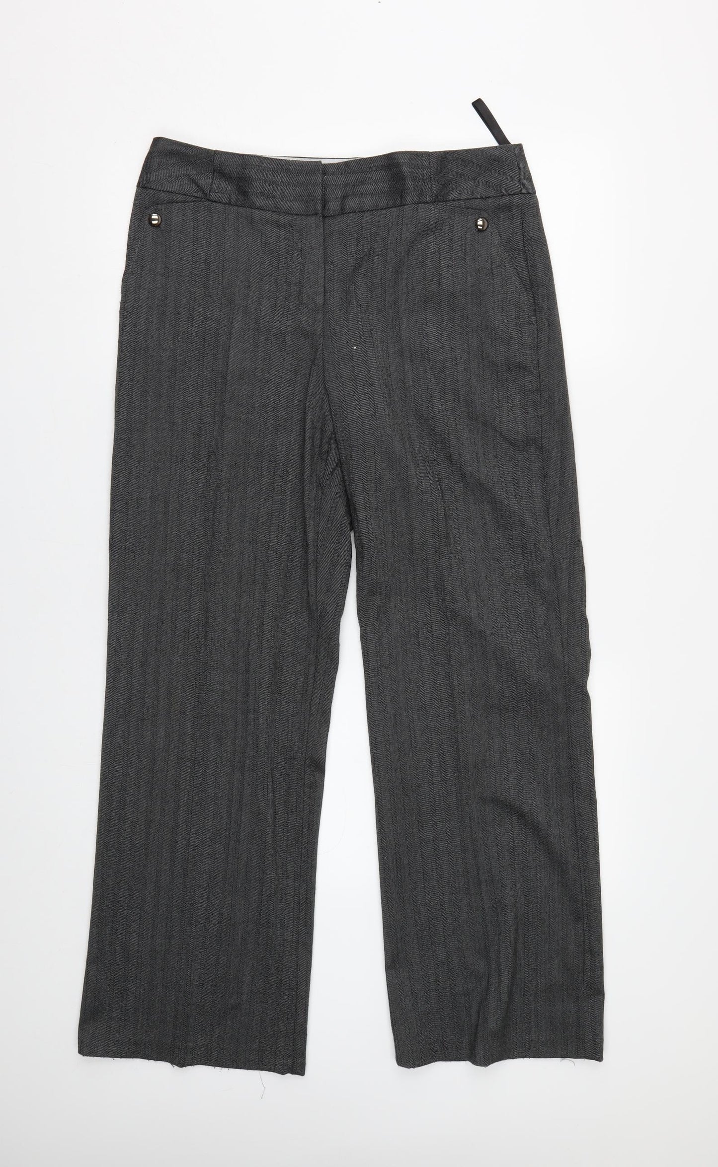 BHS Womens Grey   Trousers  Size 12 L28 in