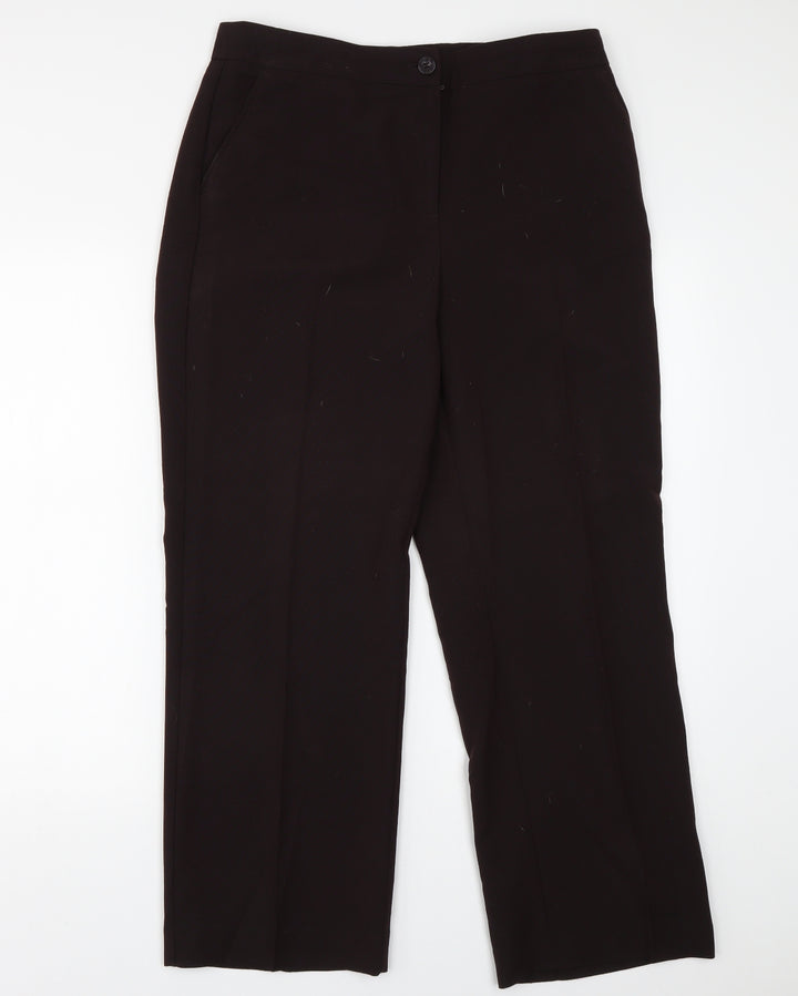 Maine Womens Brown Trousers Size 14 L27 in
