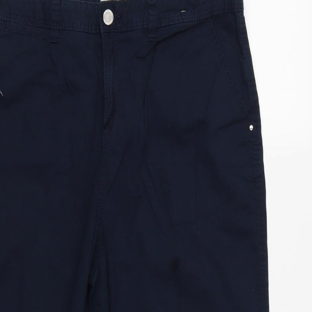 F&F Womens Blue   Capri Trousers Size 14 L23 in