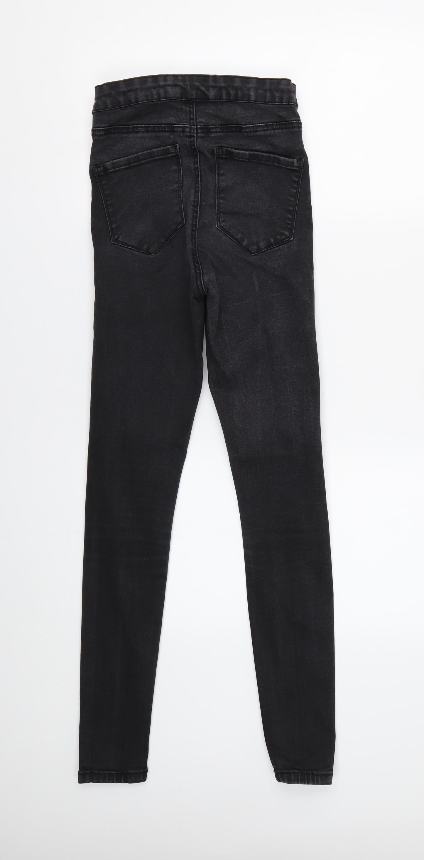 Primark Womens Black  Denim Skinny Jeans Size 10 L28 in