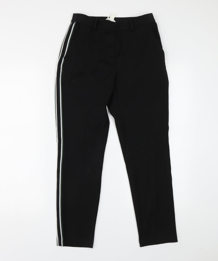 H&M Womens Black   Trousers  Size 8 L26 in