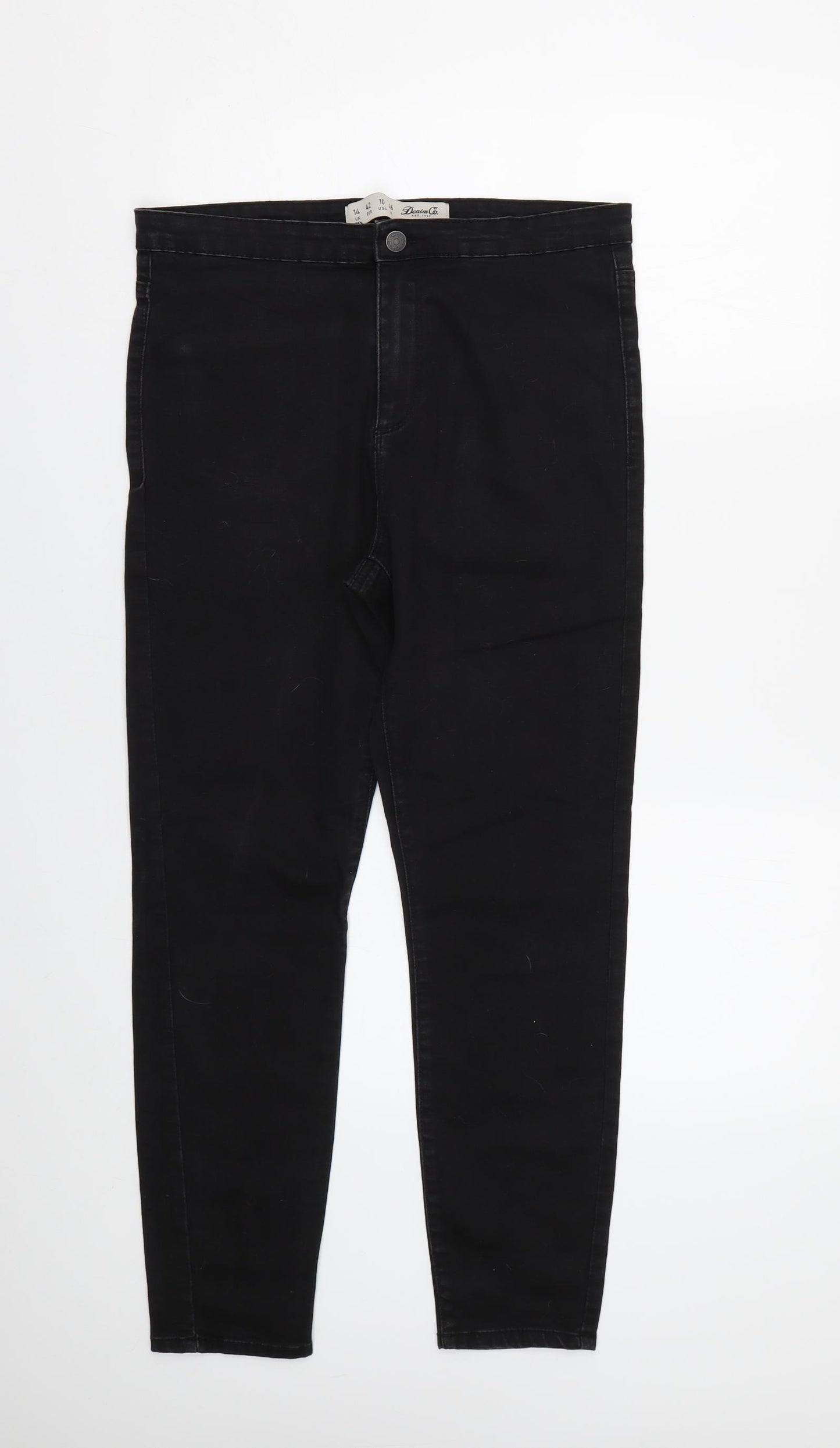 Primark Womens Black  Denim Skinny Jeans Size 14 L24 in