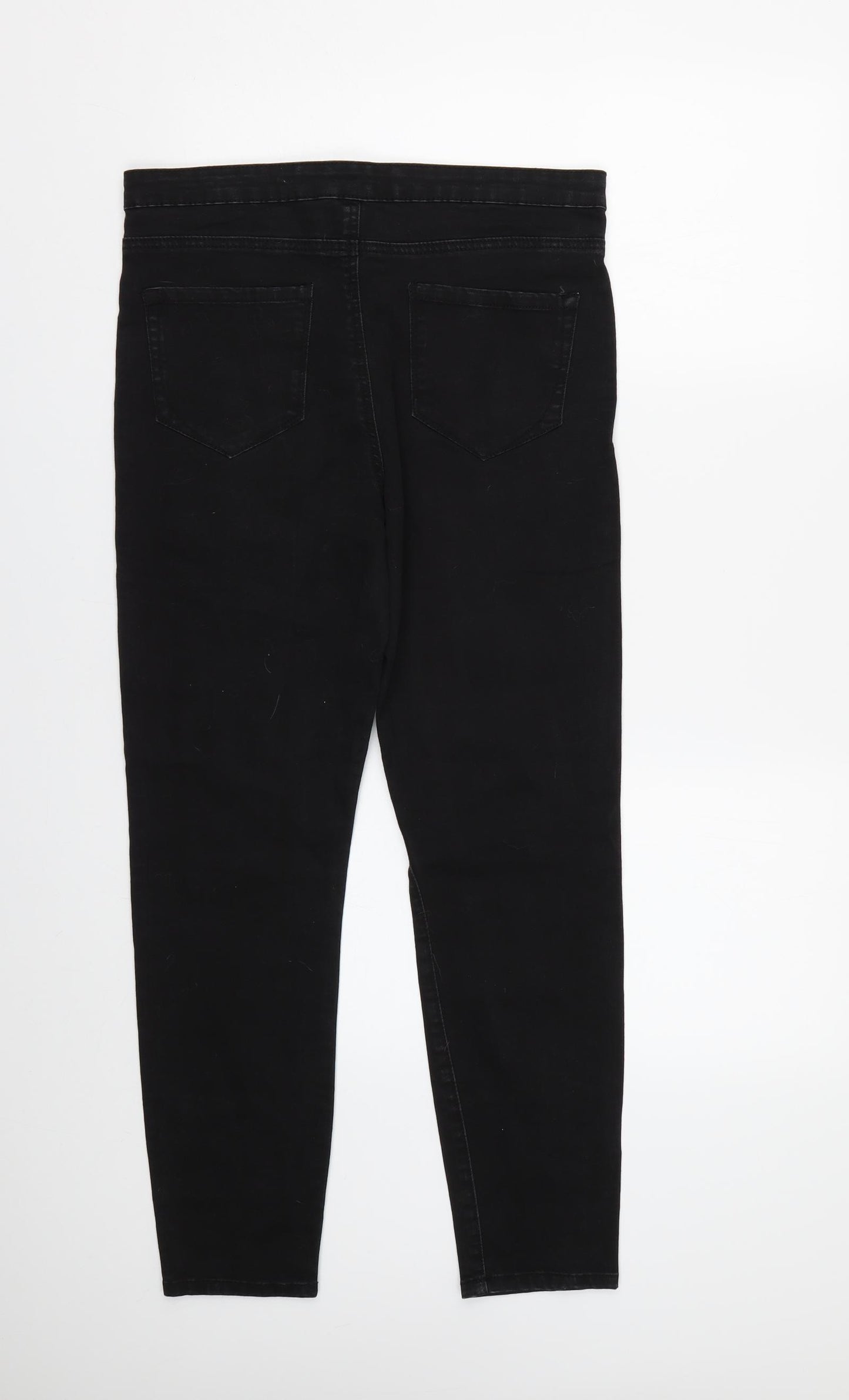 Primark Womens Black  Denim Skinny Jeans Size 14 L24 in