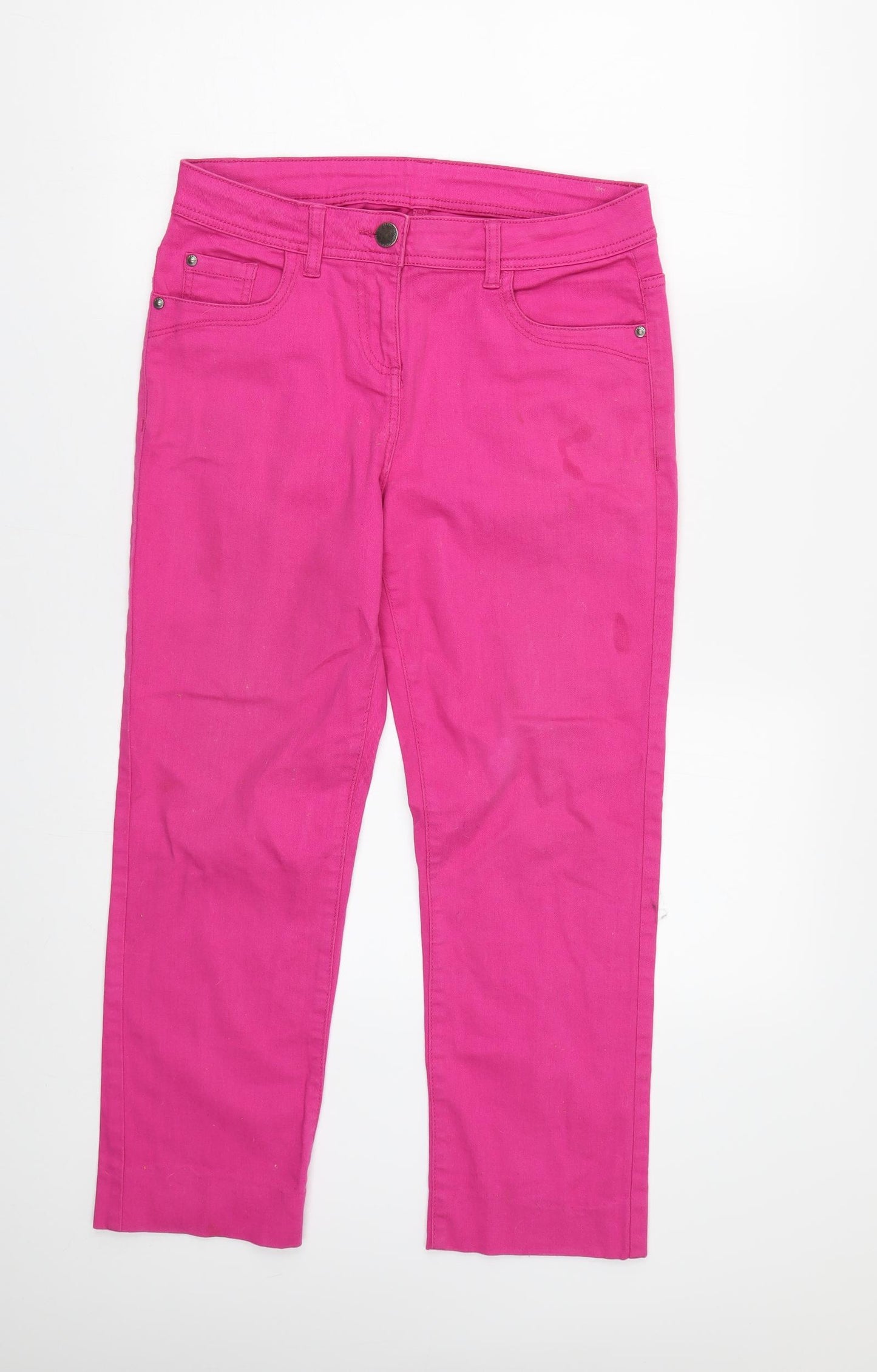 Papaya Womens Pink  Denim Straight Jeans Size 10 L24 in