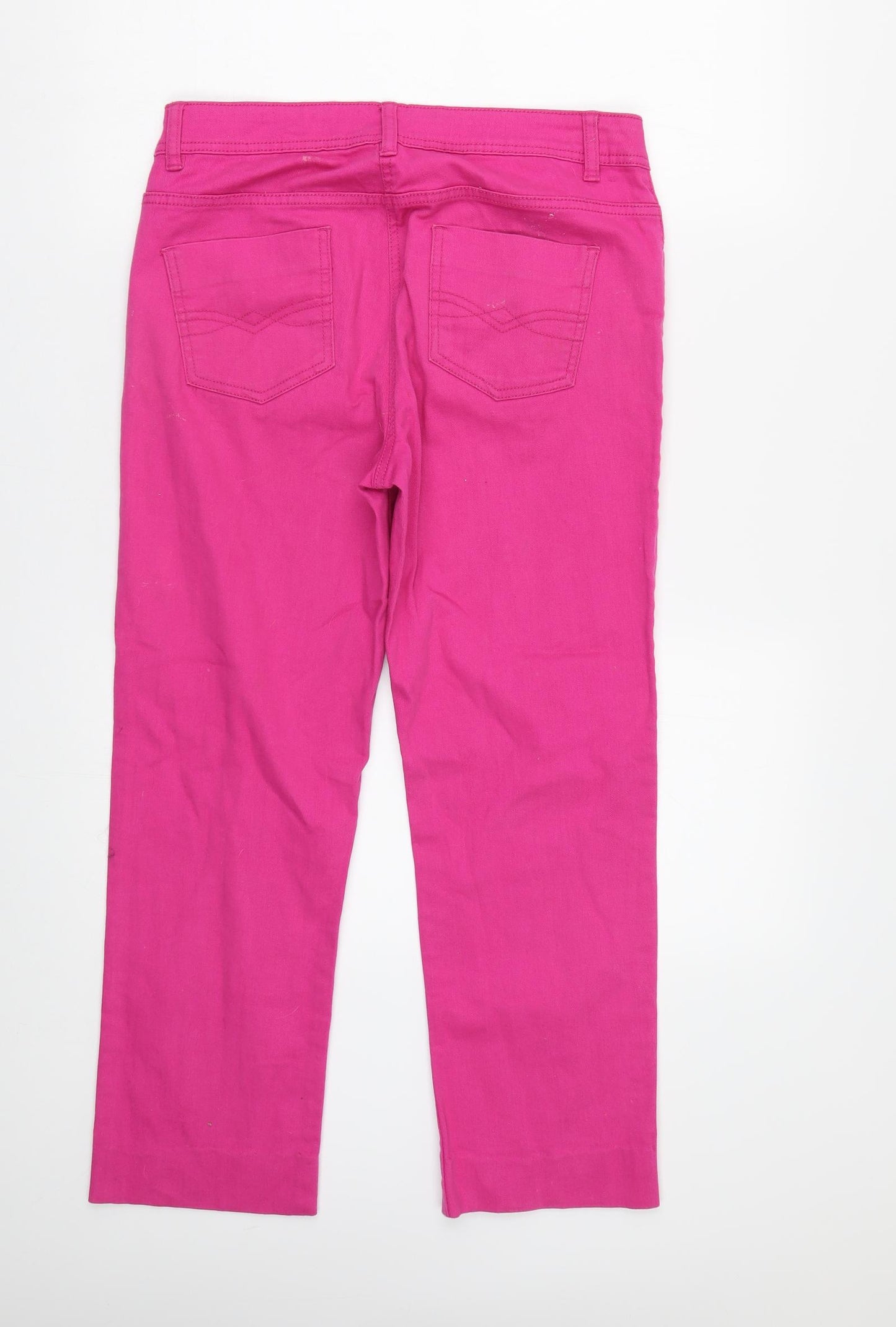 Papaya Womens Pink  Denim Straight Jeans Size 10 L24 in