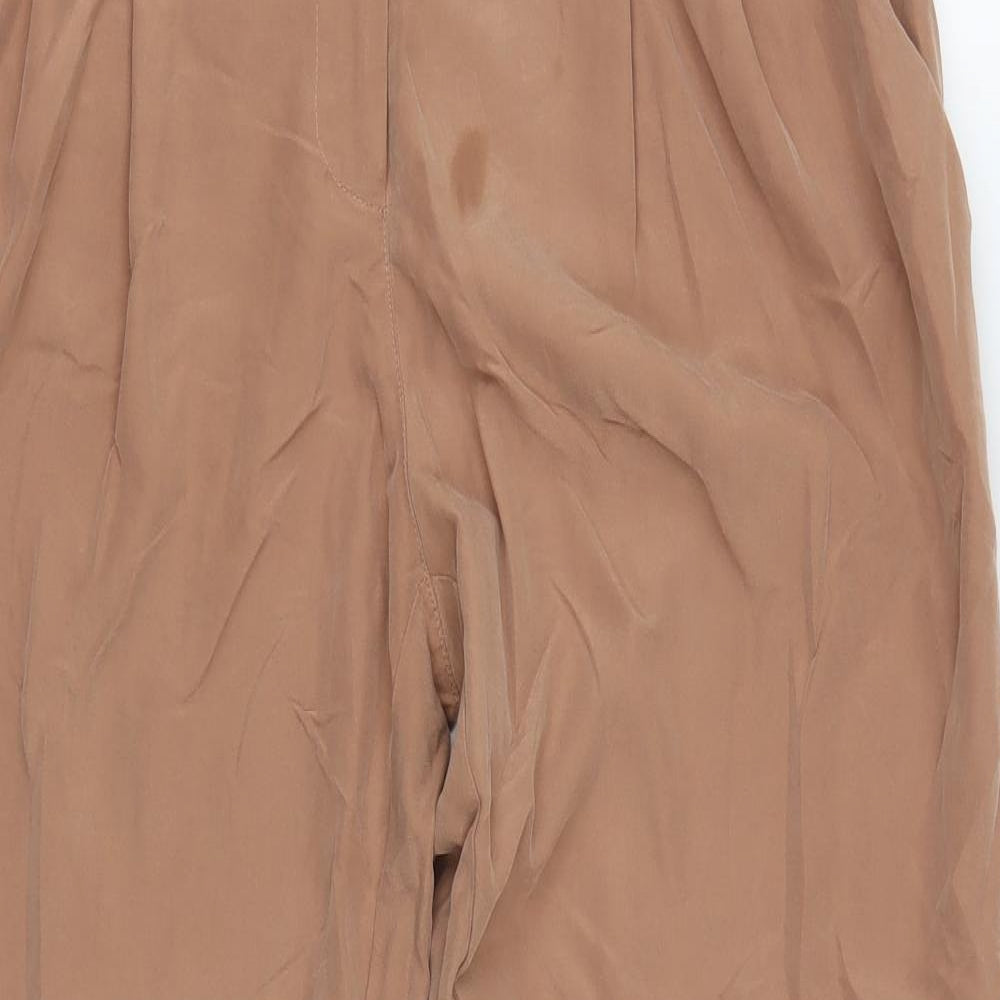 Miss Selfridge Womens Brown   Chino Trousers Size 12 L30 in