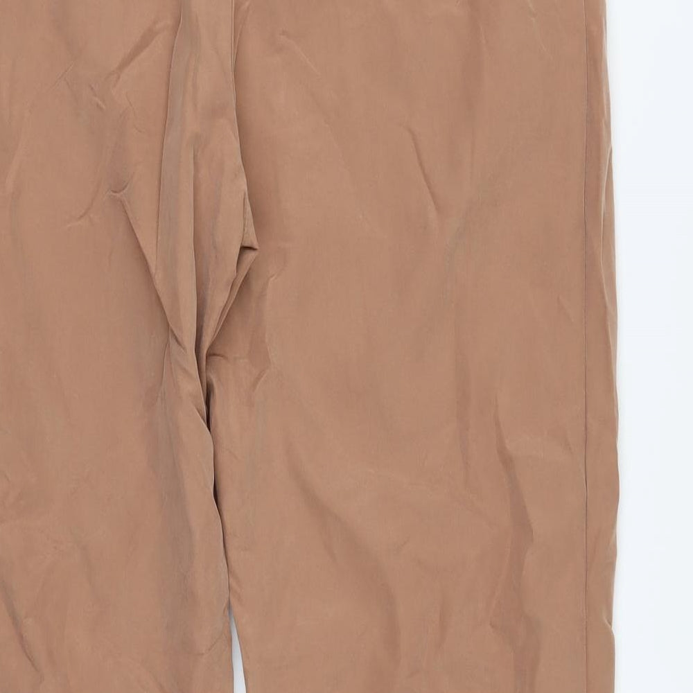 Miss Selfridge Womens Brown   Chino Trousers Size 12 L30 in