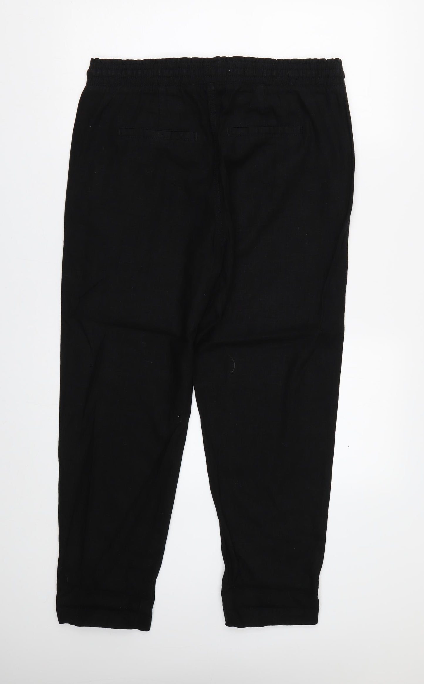 Preworn Womens Black   Trousers  Size 14 L27 in