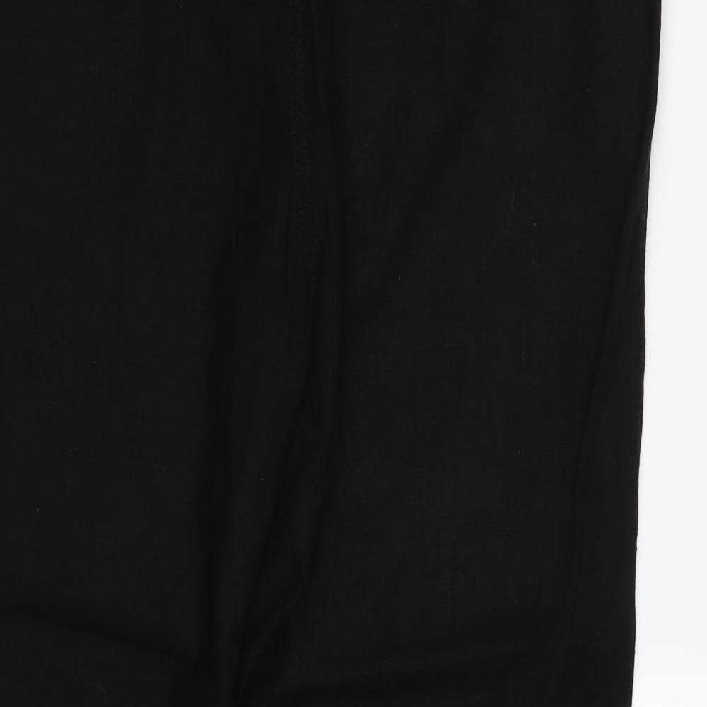 Preworn Womens Black   Trousers  Size 14 L27 in