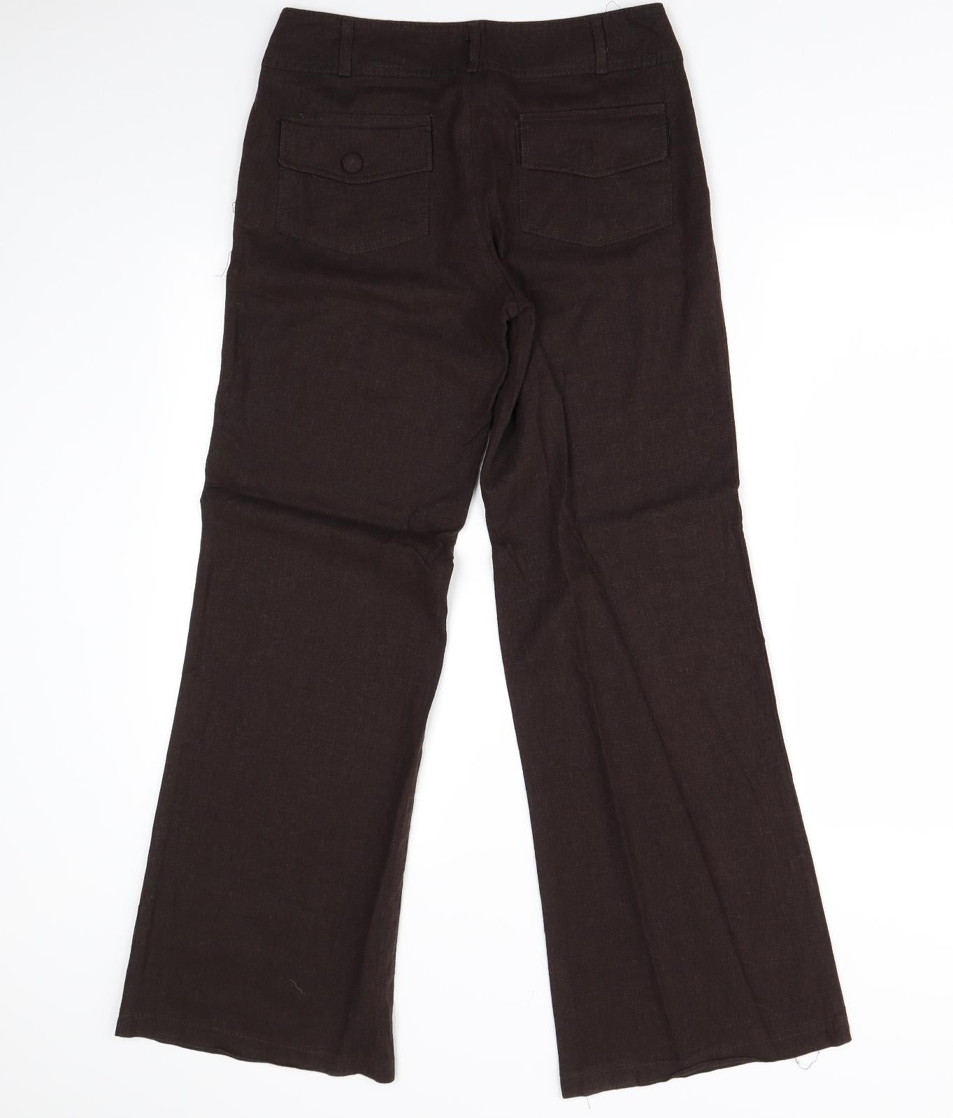 New Look Womens Brown   Trousers  Size 8 L30 in