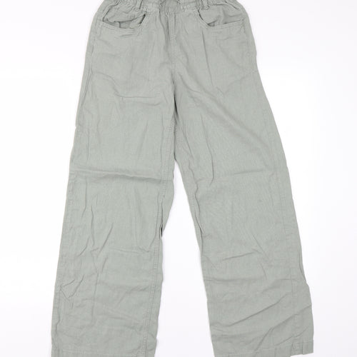 M&S Womens Green   Trousers  Size 6 L27 in - Short