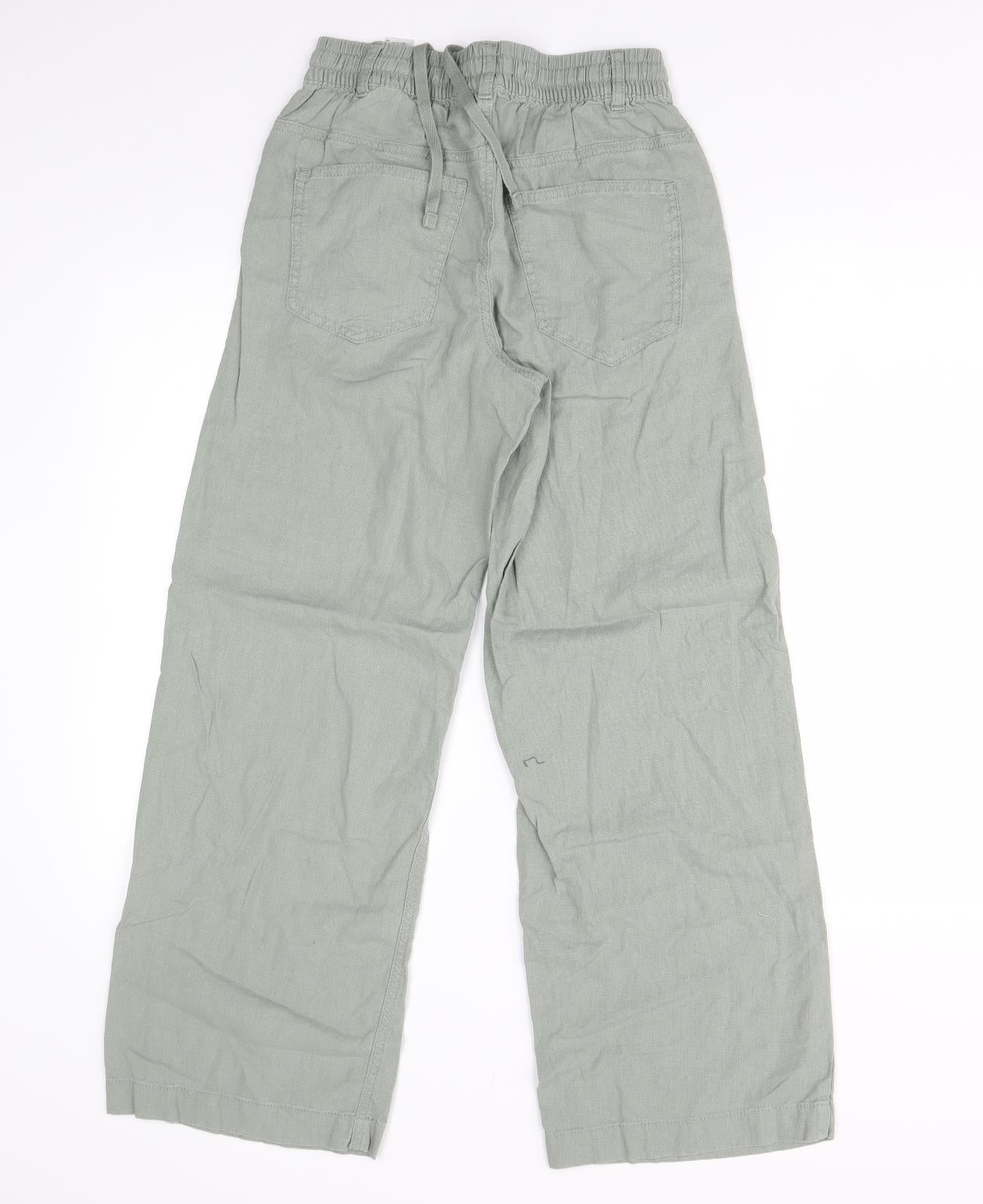 M&S Womens Green   Trousers  Size 6 L27 in - Short