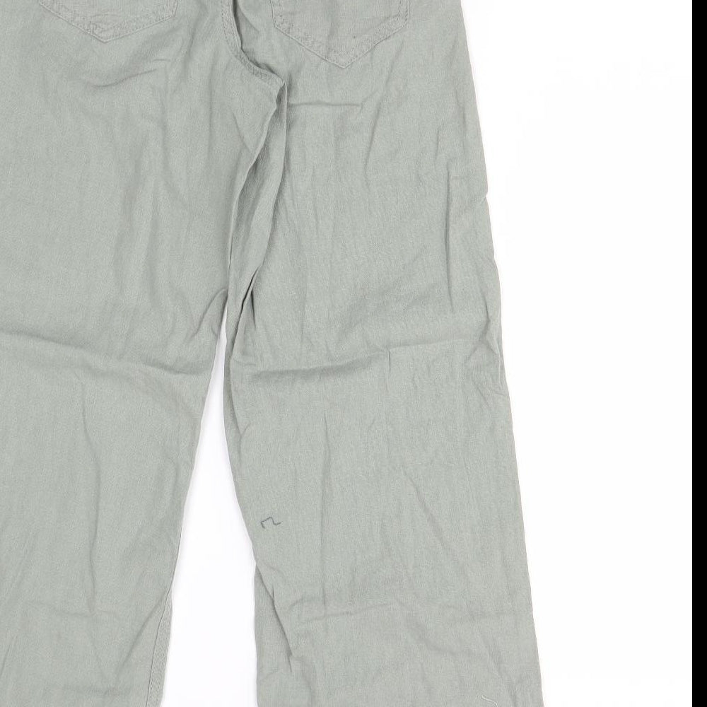 M&S Womens Green   Trousers  Size 6 L27 in - Short