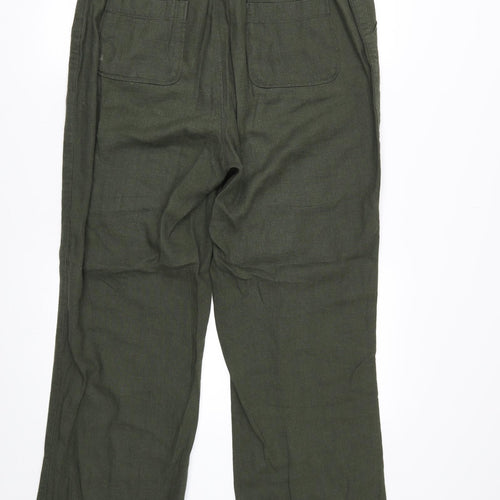 Peacocks Womens Green   Trousers  Size 12 L29 in