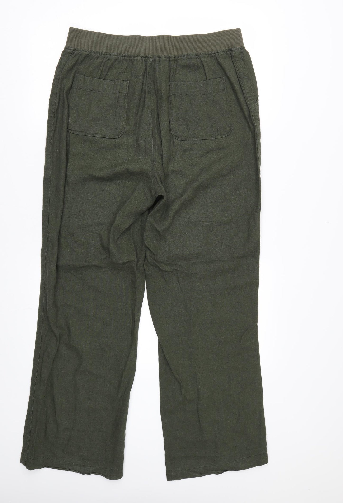 Peacocks Womens Green   Trousers  Size 12 L29 in