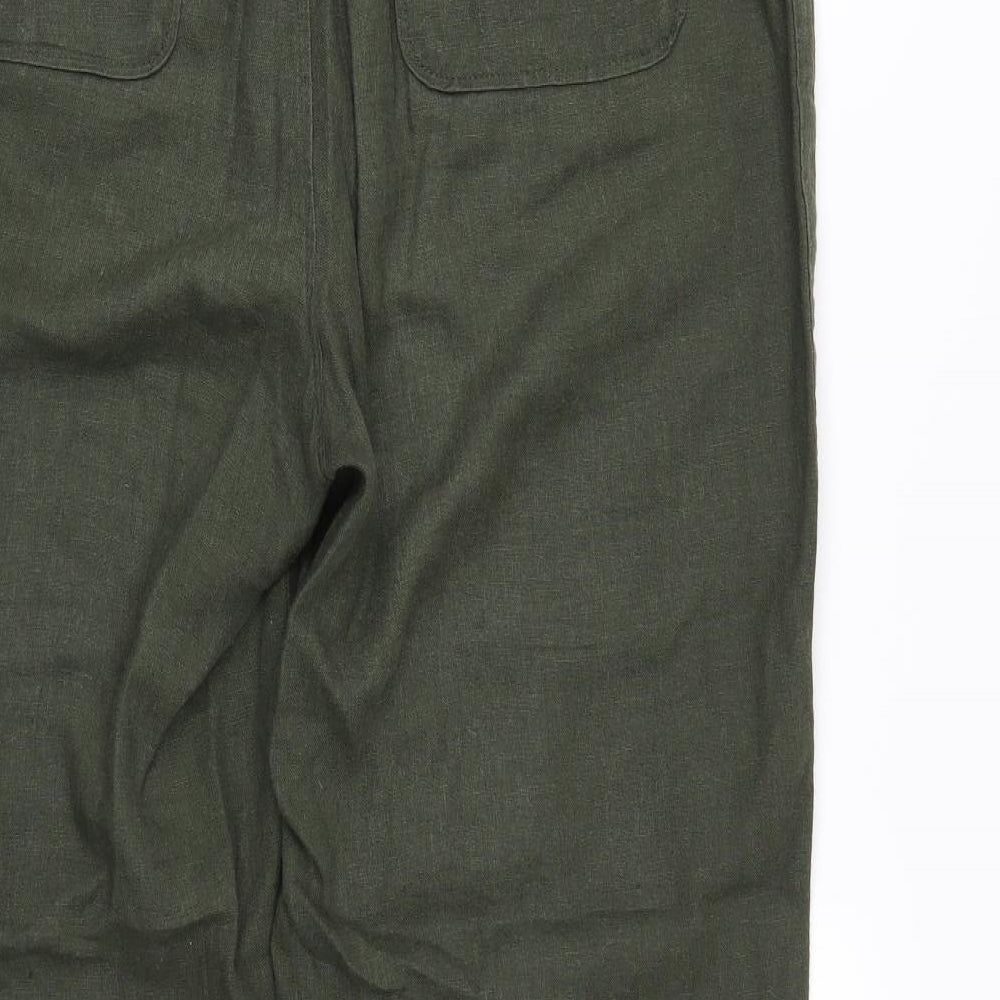 Peacocks Womens Green   Trousers  Size 12 L29 in