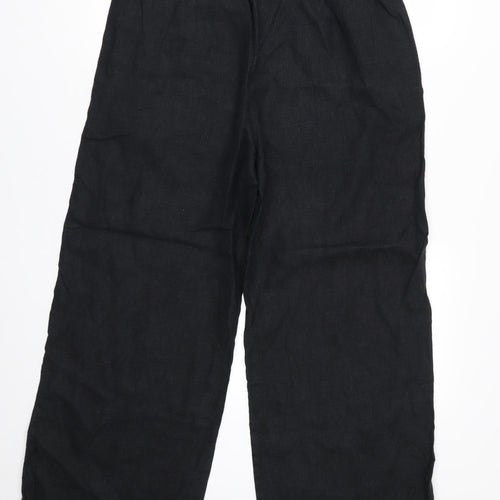 M&S Womens Black   Trousers  Size 14 L27 in - Short