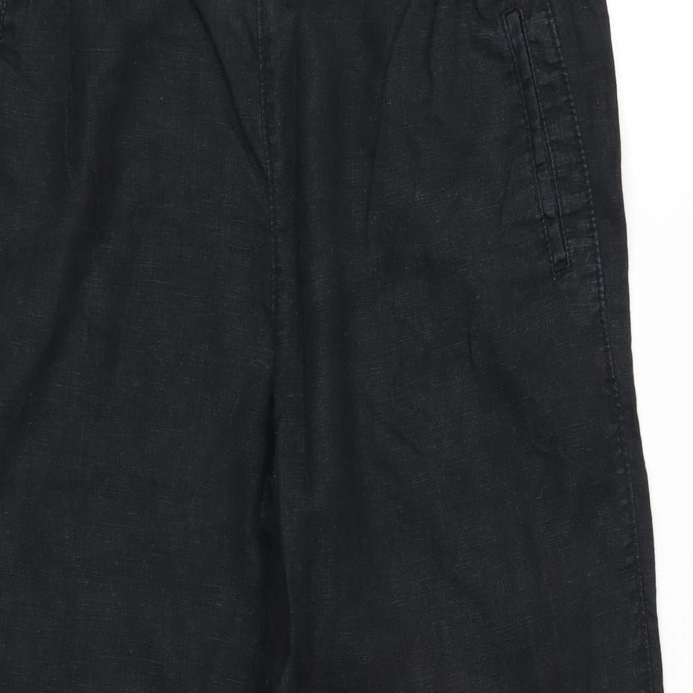 M&S Womens Black   Trousers  Size 14 L27 in - Short