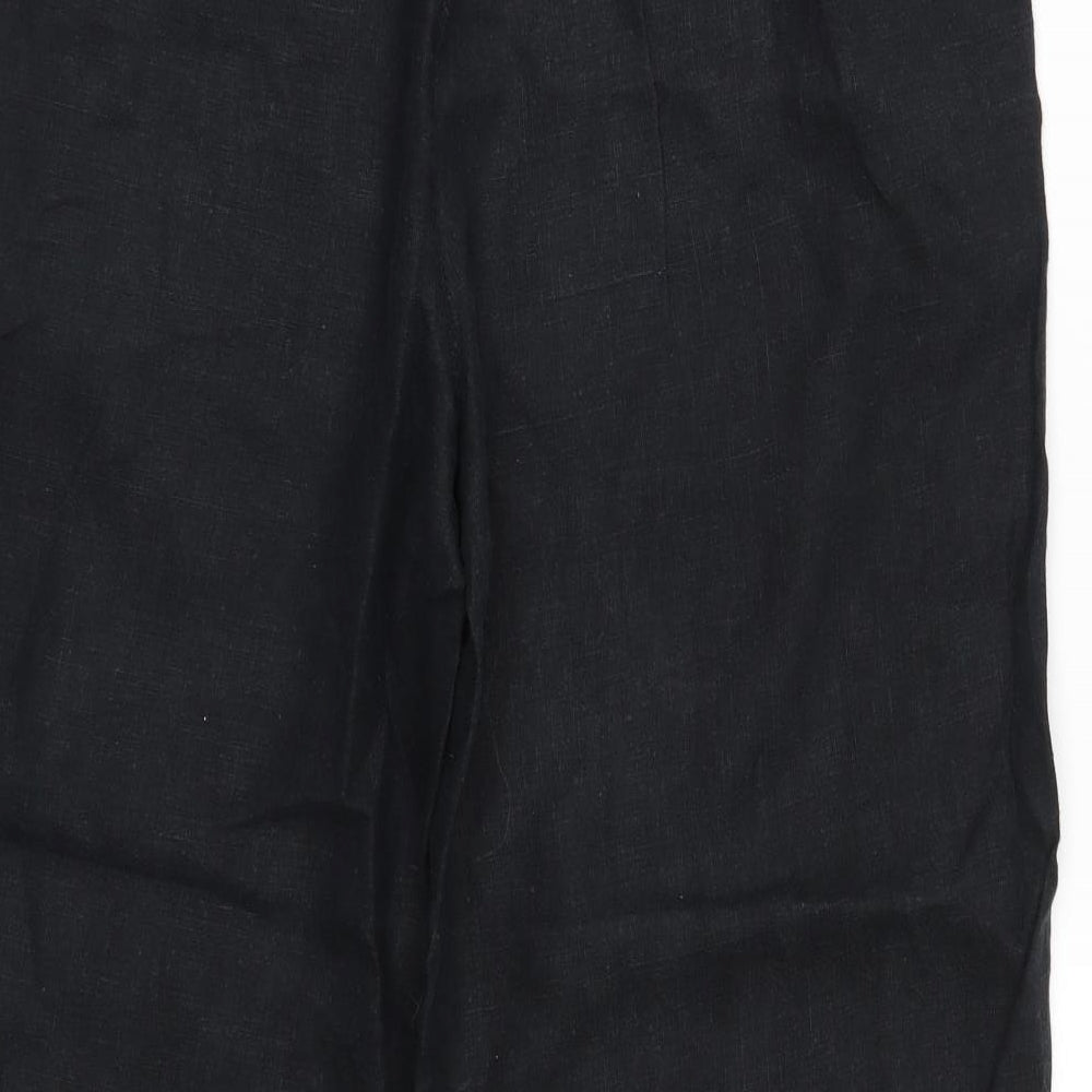 M&S Womens Black   Trousers  Size 14 L27 in - Short
