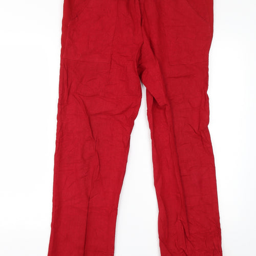 Jiatai Yi Womens Red   Trousers  Size L L28 in