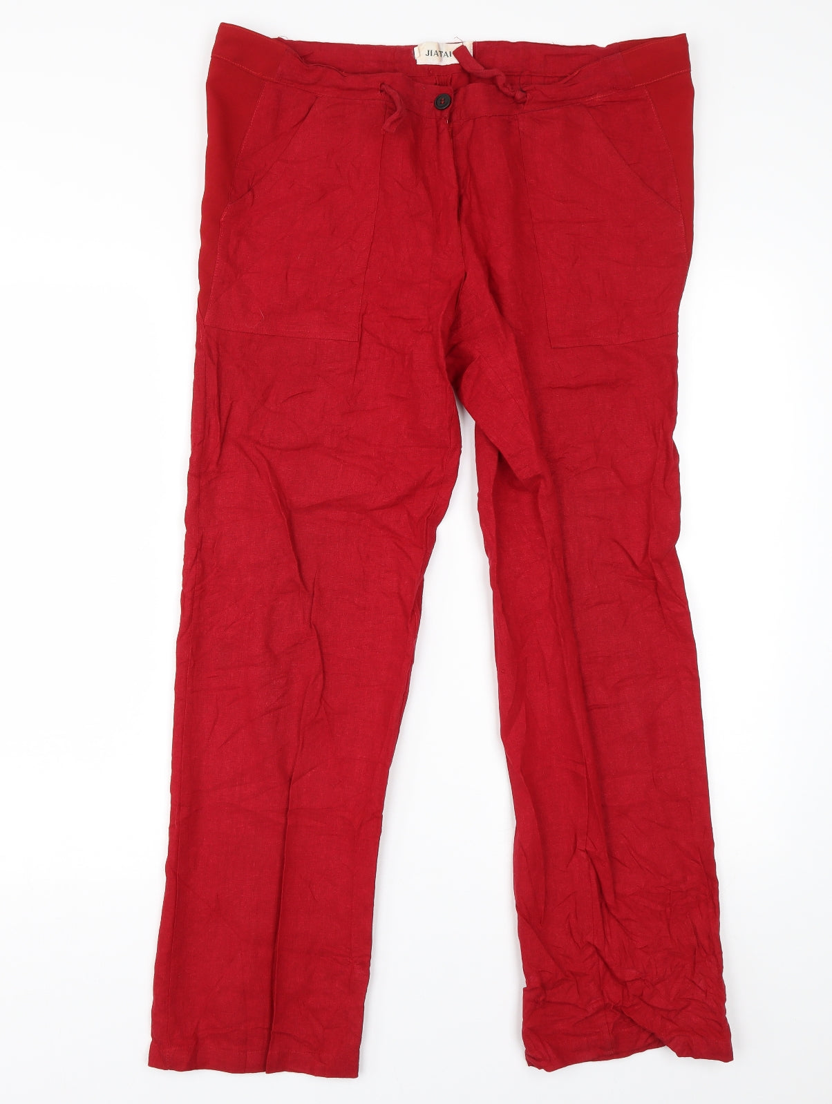 Jiatai Yi Womens Red   Trousers  Size L L28 in