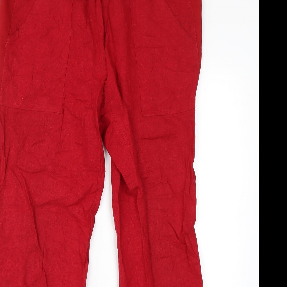 Jiatai Yi Womens Red   Trousers  Size L L28 in