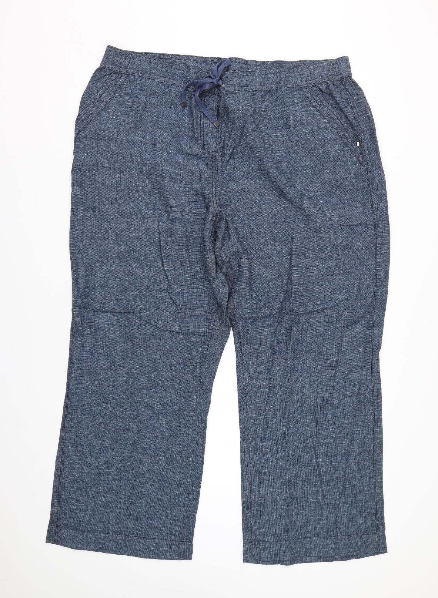 George Womens Blue   Trousers  Size 22 L28 in