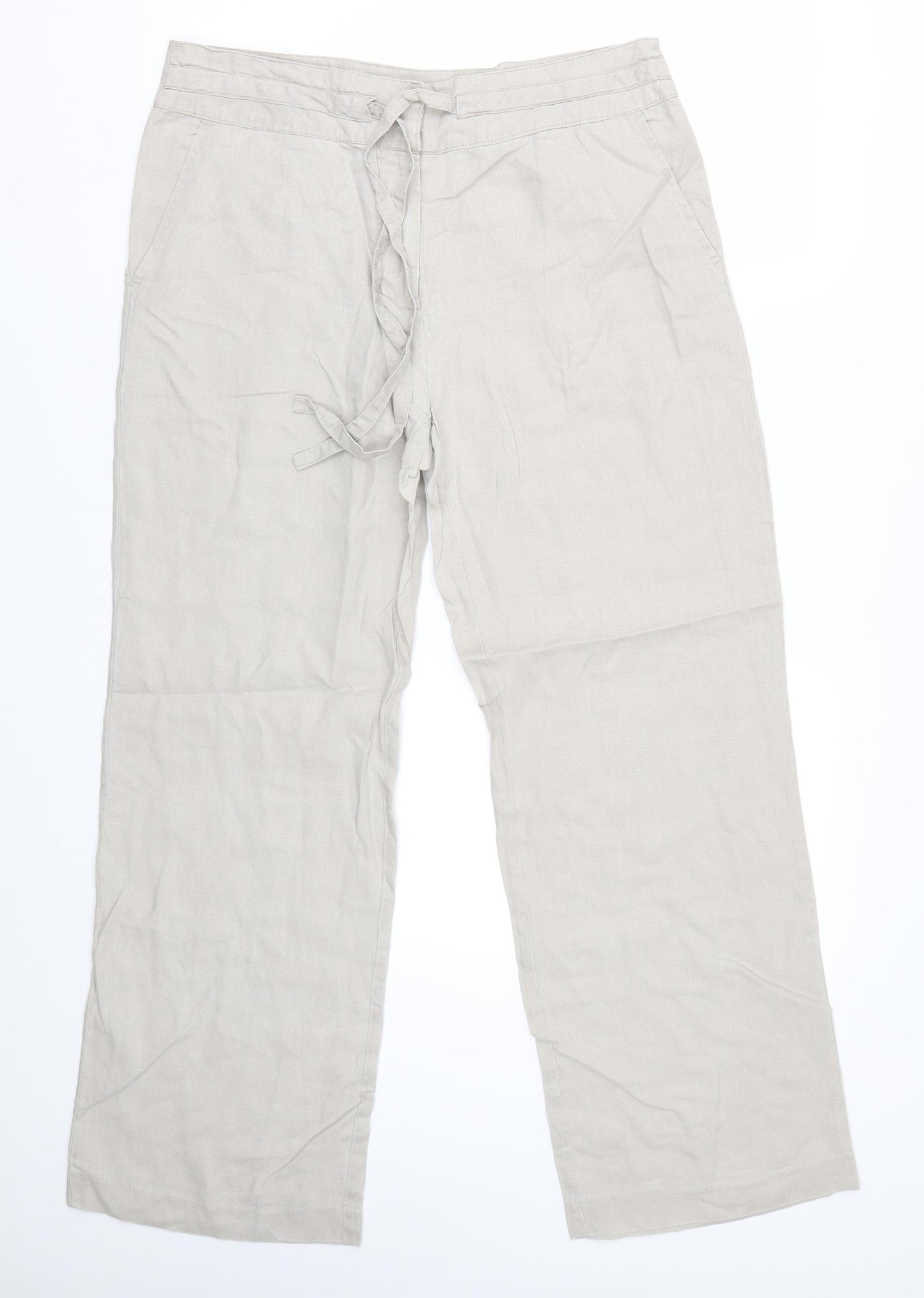 TU Womens Beige   Trousers  Size 12 L29 in