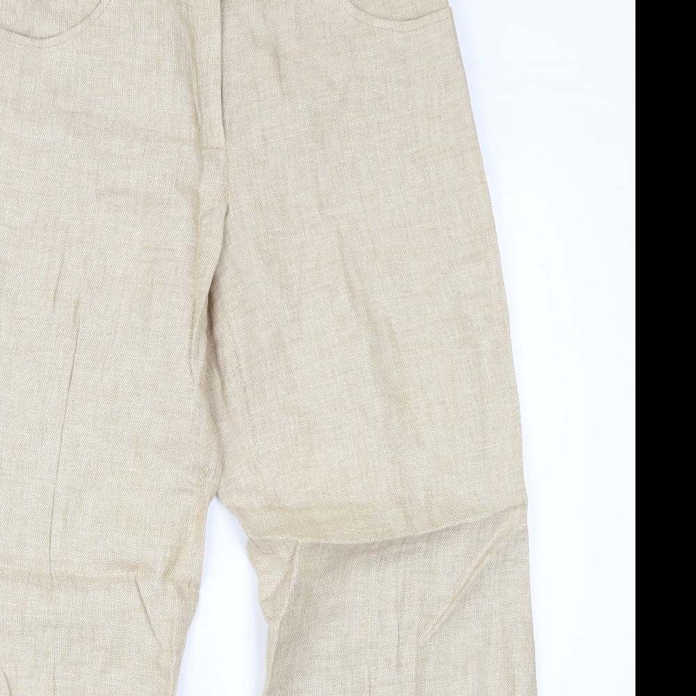 NEXT Womens Beige   Trousers  Size 10 L29 in