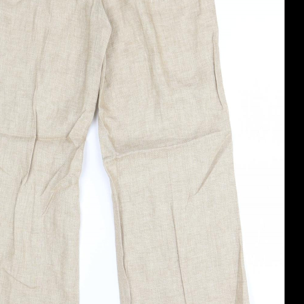 NEXT Womens Beige   Trousers  Size 10 L29 in