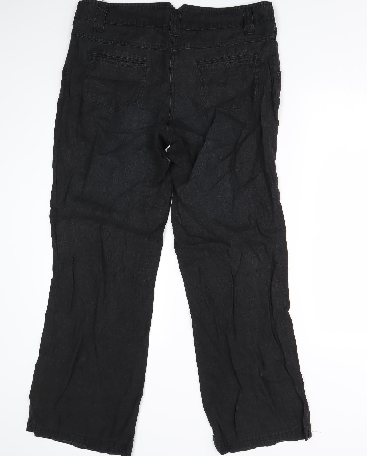 Topshop Womens Black   Trousers  Size 16 L31 in