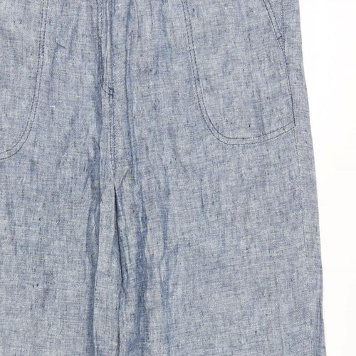 M&S Womens Blue   Trousers  Size 18 L29 in