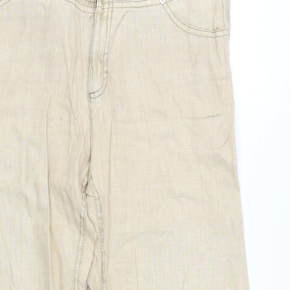 Rosnet Womens Yellow   Trousers  Size 14 L28 in