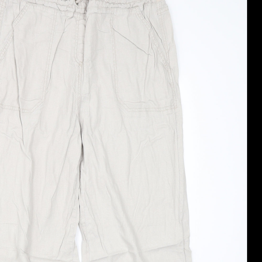 Peacocks Womens Beige   Trousers  Size 16 L24 in
